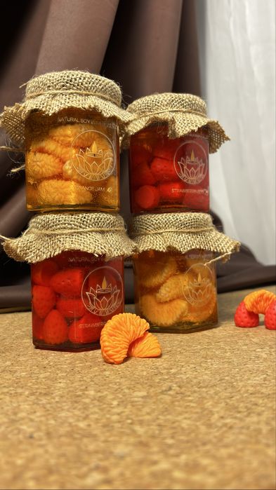 Velas de jam naturais