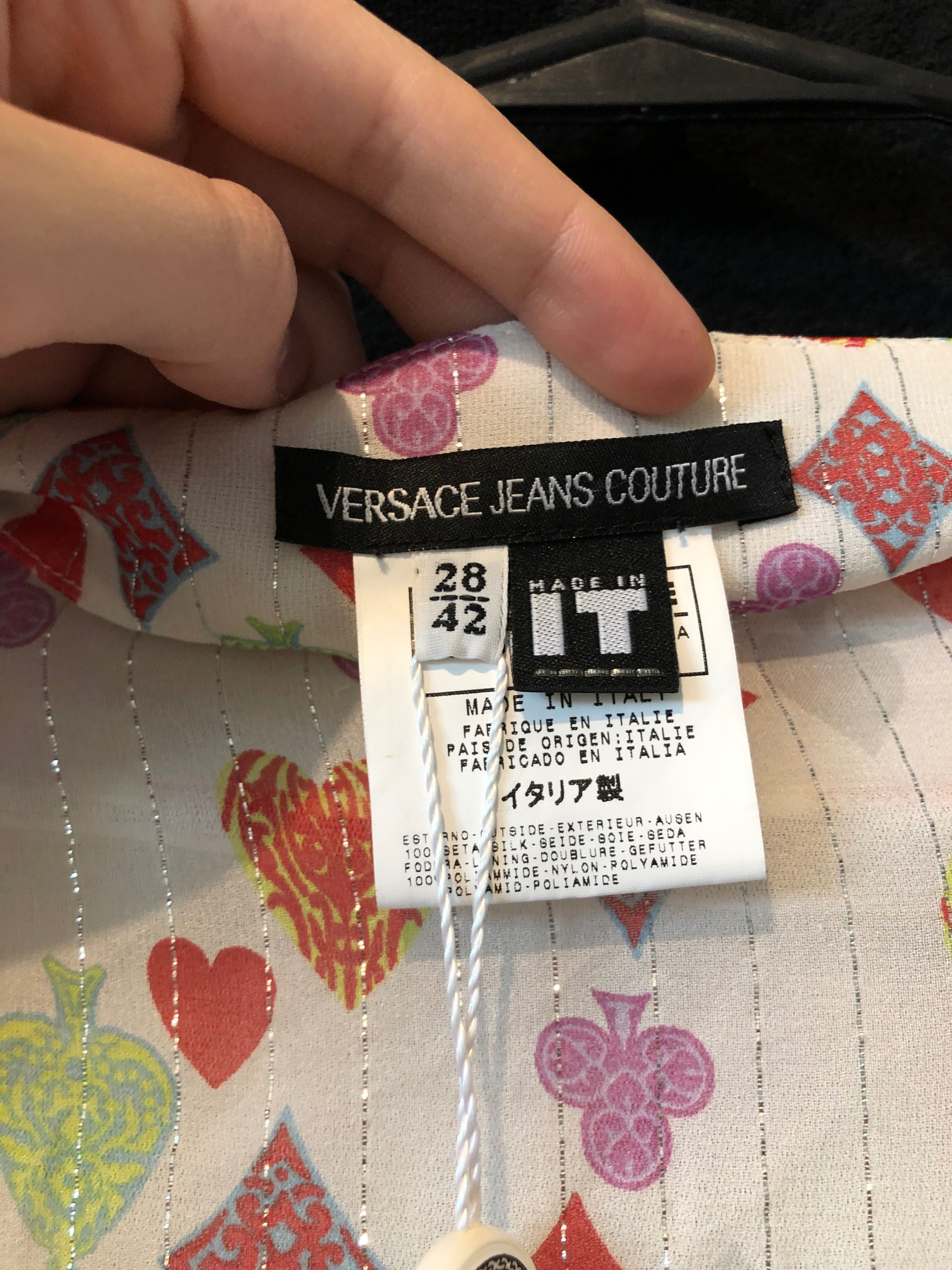 Jedwabna Spódniczka Versace Jeans Couture Nowa Z Metkami