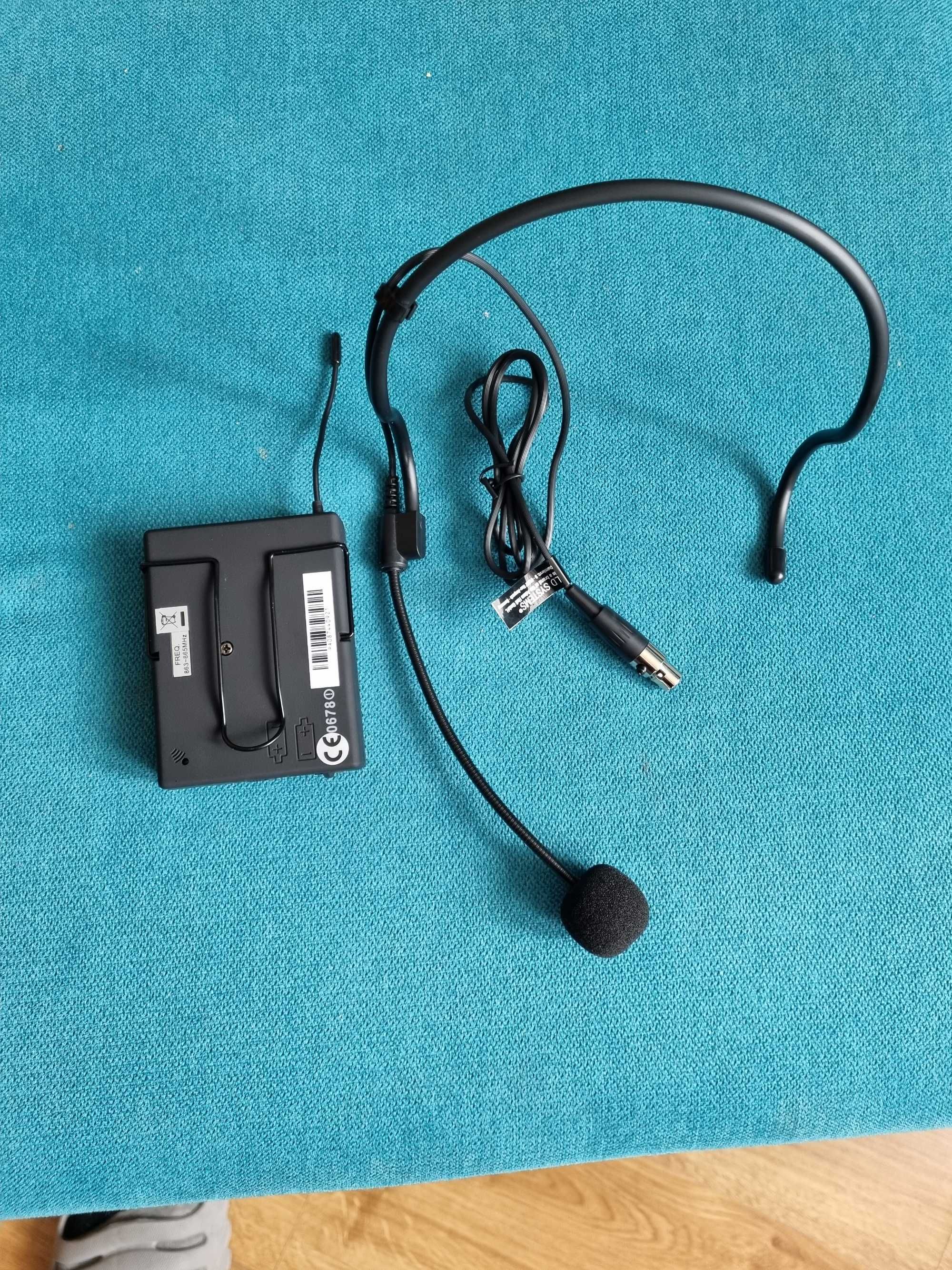Ld systems (nowe) nadajnik bodypack- mikrofon naglowny 863-865 Mhz