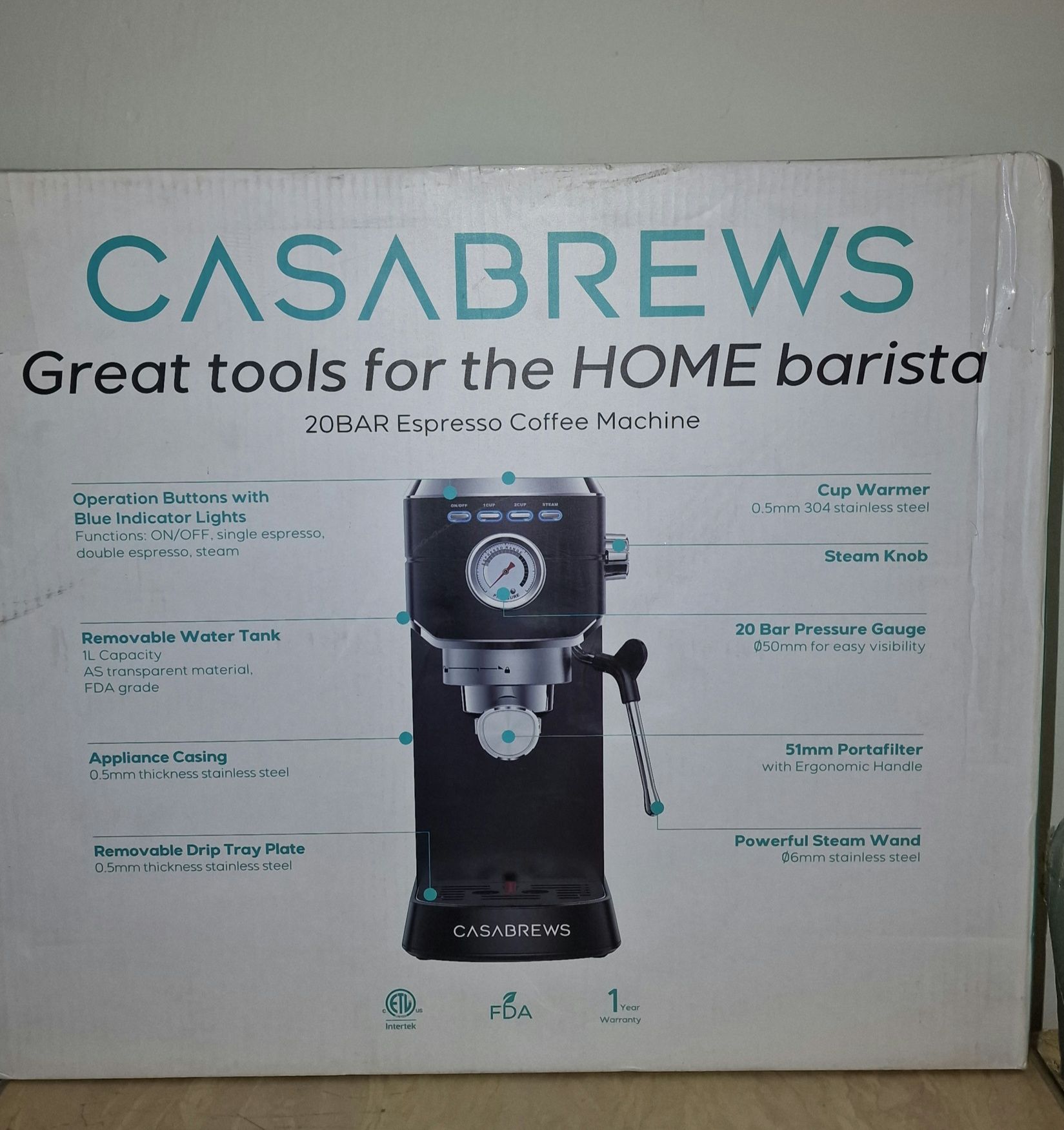 Еспресо-машина GASABREWS 20bar
