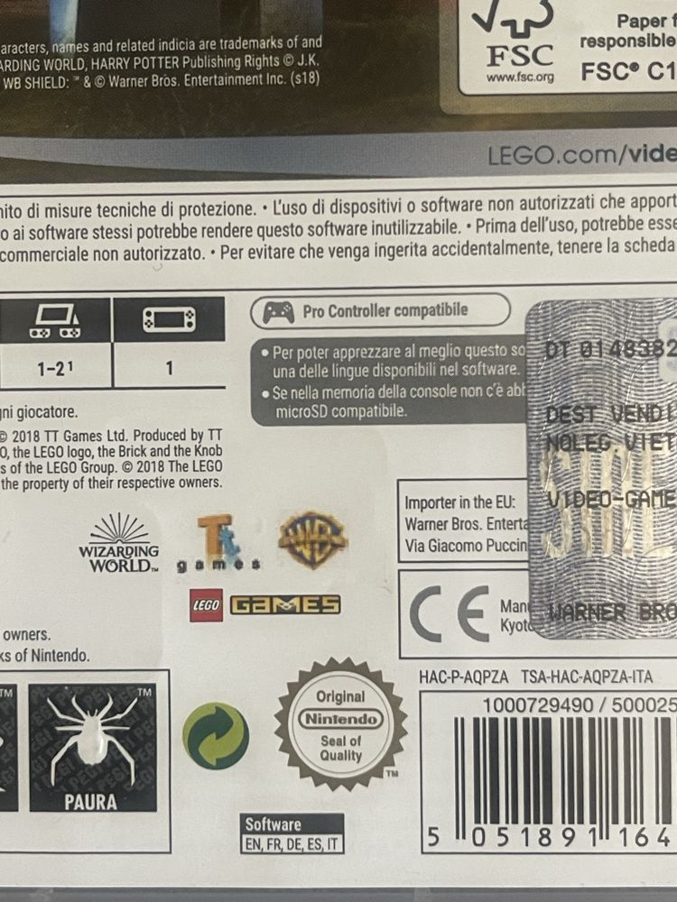 Гра Harry Potter на Nintendo switch