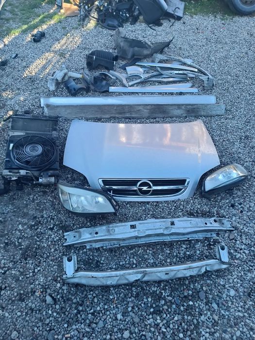 OPEL ZAFIRA A LIFT OPC KOMPLETNY PRZÓD ZDERZAK PRZÓD MASKA LAMPY LISTWY PROGOWE NAKŁADKI SREBRNY