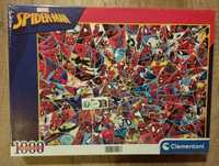 Spiderman Marvel puzzle 1000 elementów Clementoni Impossible nowe