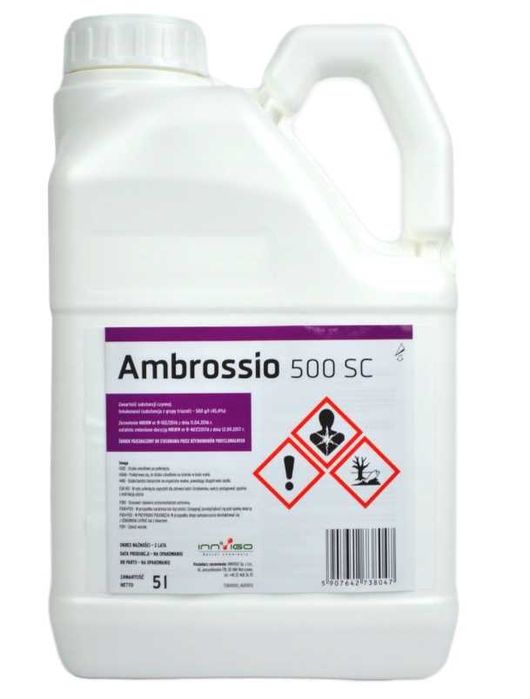 AMBROSSIO 500 SC 5l tebukonazol na choroby zbóż rzepaku dawka 0,5l/ha