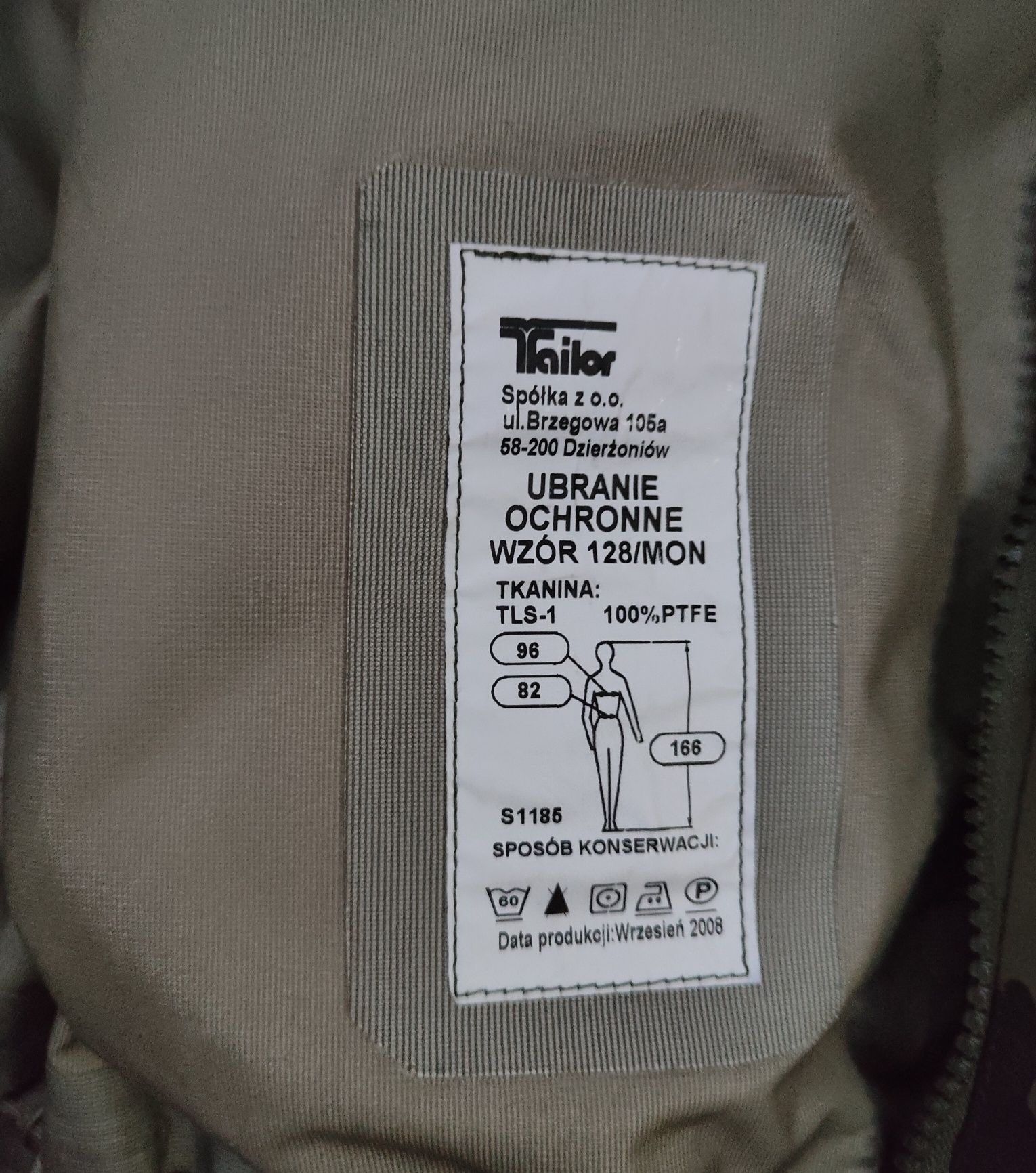 Ubranie ochronne Gore-tex wz 128 MON