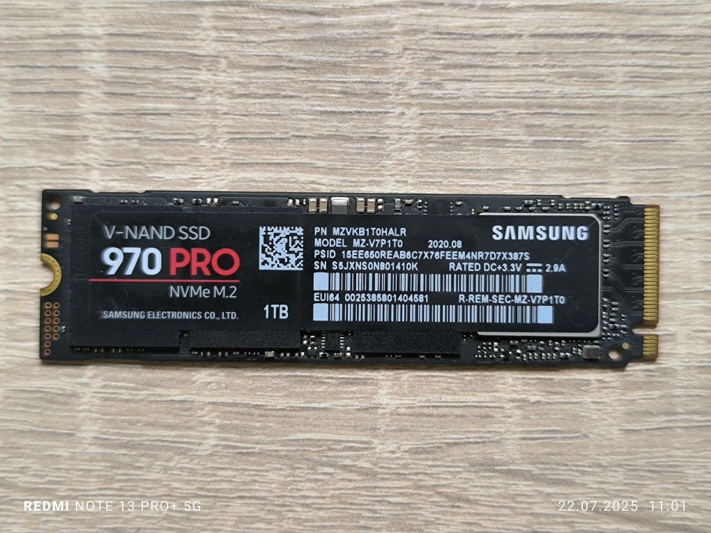 Samsung 970PRO 1TB M.2 NVMe Kości MLC!!!