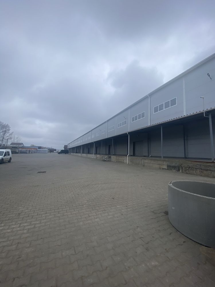 Оренда нового складу з рампою 1466 м2,