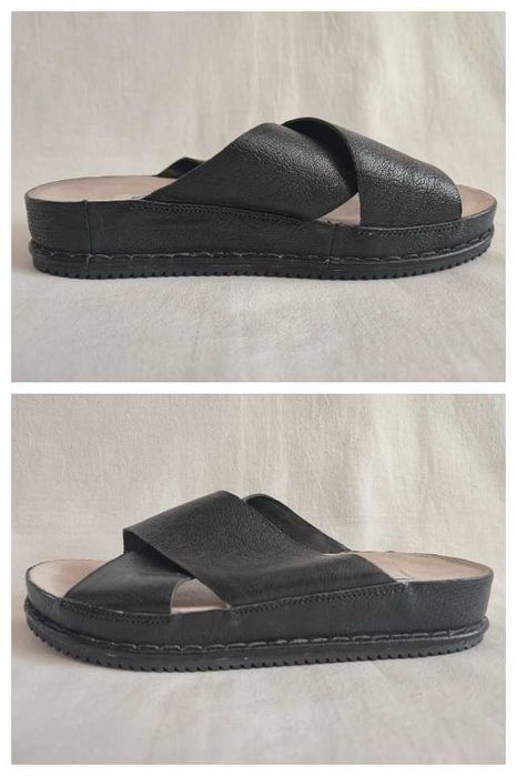 Шлепанцы босоножки женские кожаные "Clarks" Размер 36 (23 см) Идеал!!!