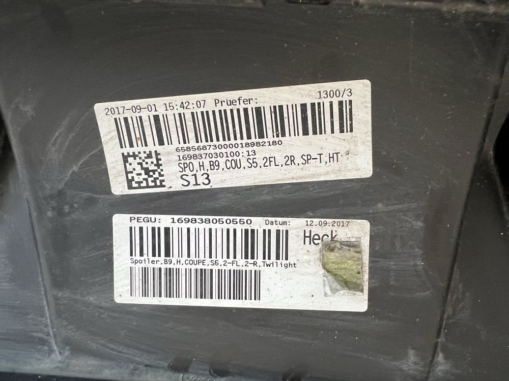 Oryginalny Dyfuzor Audi A5 S5 8W6 B9 S-Line