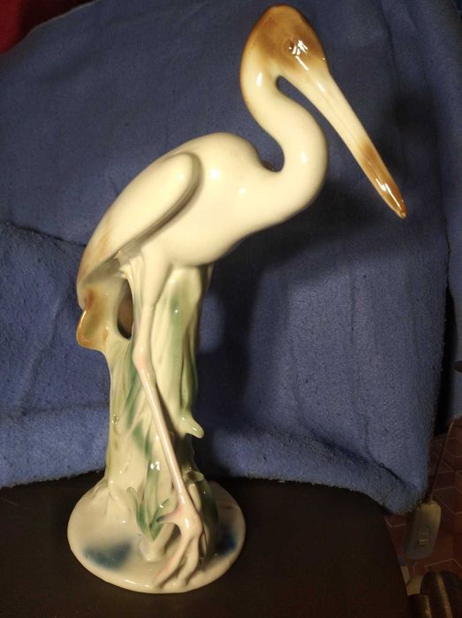 Порцелянова статуетка Чапля 38см.
