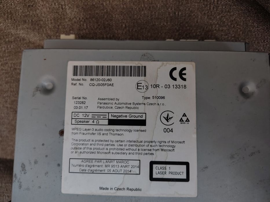 Radio Toyota Auris2, Corolla, Verso