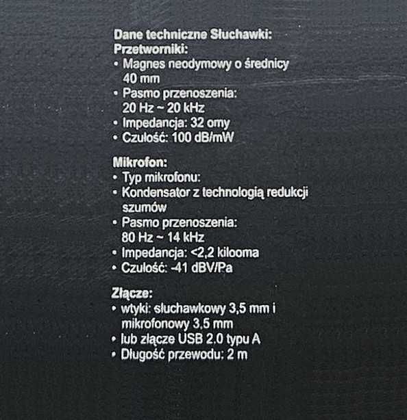 Nowe Słuchawki Creative Sound Blaster Tactic 3D z mikrofonem Jack USB