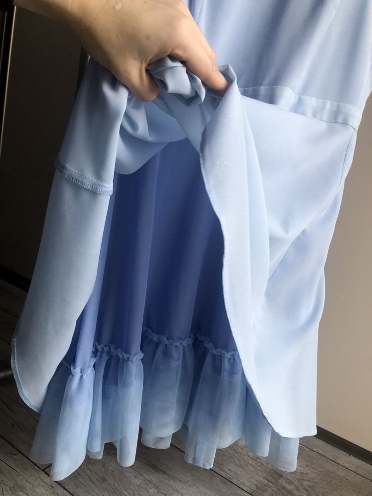Sukienka błękitna niebieska wesele studniówka impreza Salsa 38