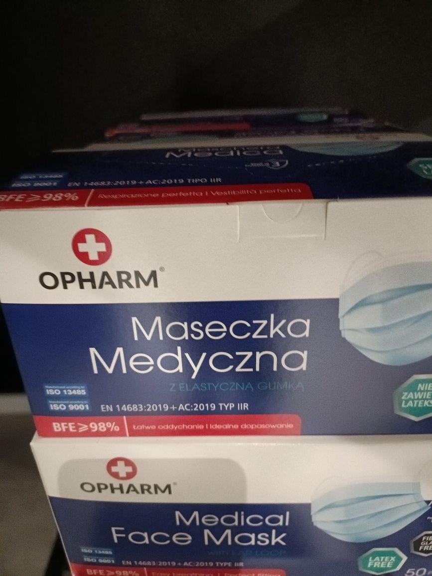 Maseczki medyczne Opharm 50 sztuk