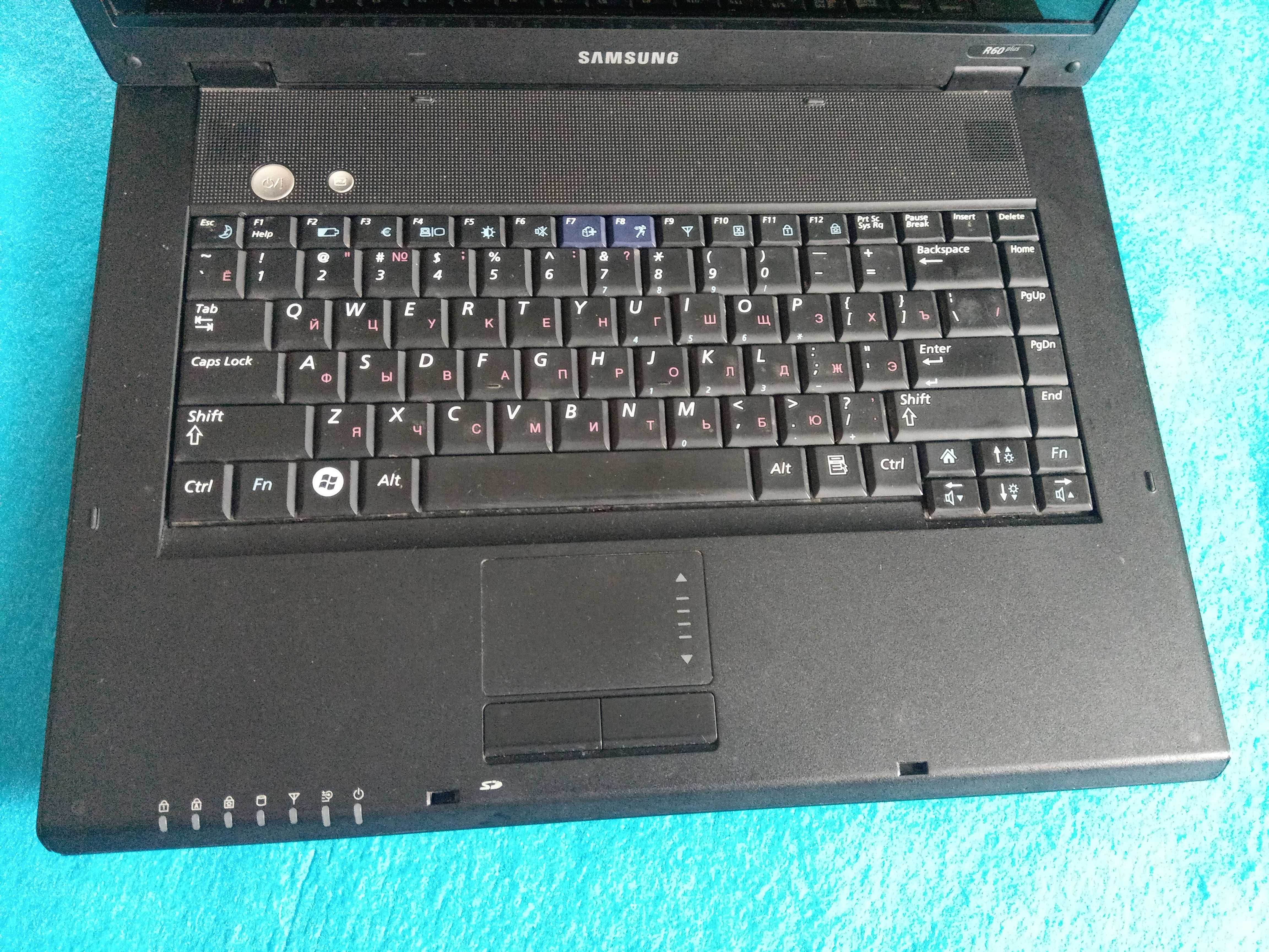 Ноутбук Samsung R60 Plus в хорошем состоянии без зарядного устройства