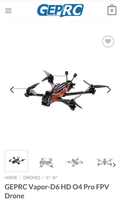 GEPRC Vapor-D6 HD O4 Pro GPS (6 дюймовий fpv дрон)