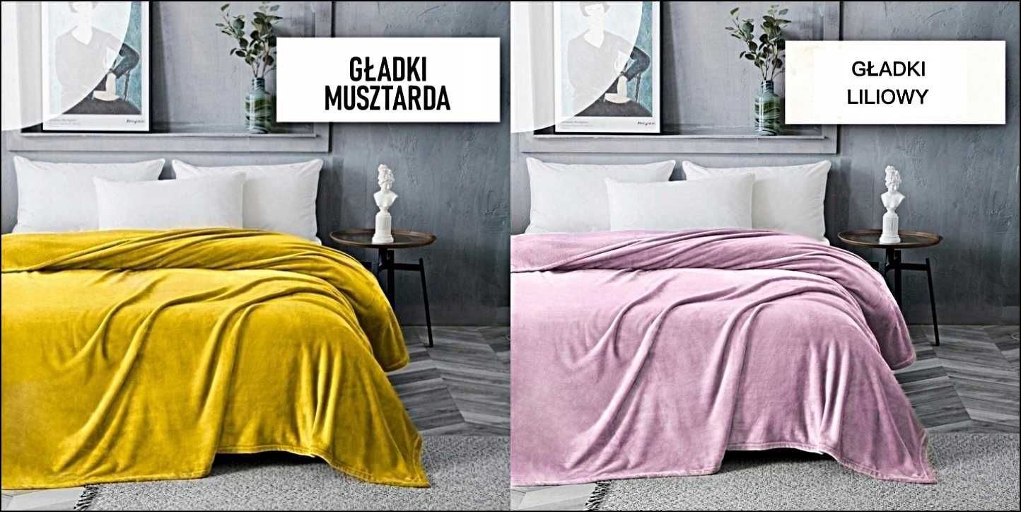 Miękki koc Mikrofibra Mega Okazja (wiele kolorów dostępnych)