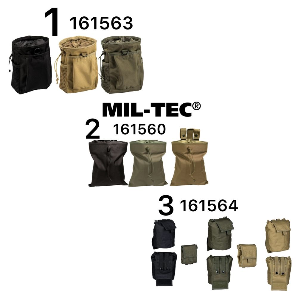 Сумка скидання магазинів Mil-Tec Складна Олива, Чорна, Койот 161563