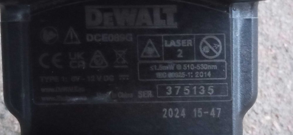 Laser DEWALT 360 DCE089 trzy wiązkowy Zielony 30M Poziomica Laserowa