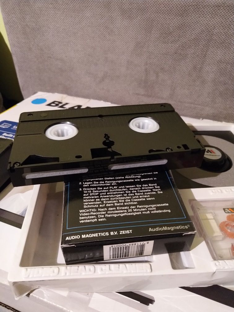 Kaseta czyszcząca VHS zestaw