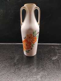 Porcelanowy wazon Wawel ze zdobieniem w kwiaty