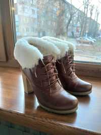 Зимние ботинки ботильоны зимові черевики