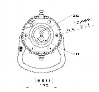 Finn Rotor CR 1200H-W45F173 /12T Rotator / obrotnica / rotor / Flansza