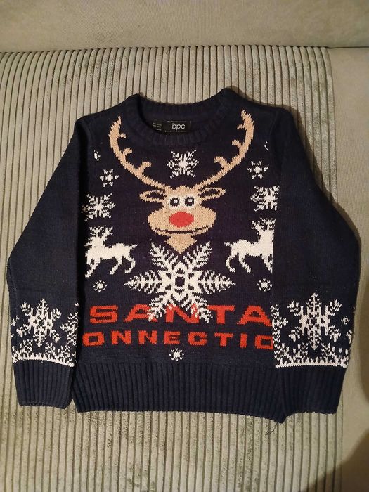 Sweter roz. 116 świąteczny