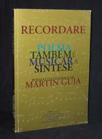 Livro Recordare Poesia Também é Musicar a Síntese Autografado