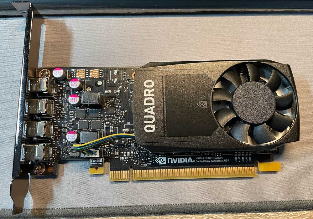 Nvidia Quadro P1000 4GB karta graficzna profesjonalna + kabel DP