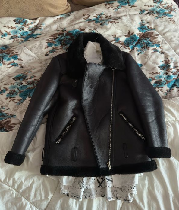 Дублянка жіноча S-M під мутон дубленка дубльонка