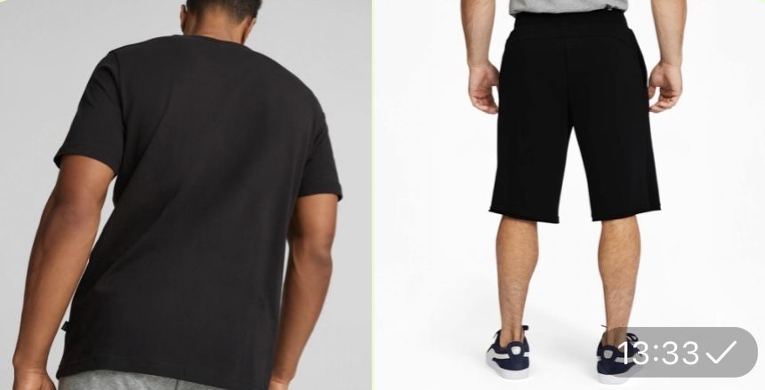 Оригінал  Puma Essentials літній легкий комплект футболка + шорти.