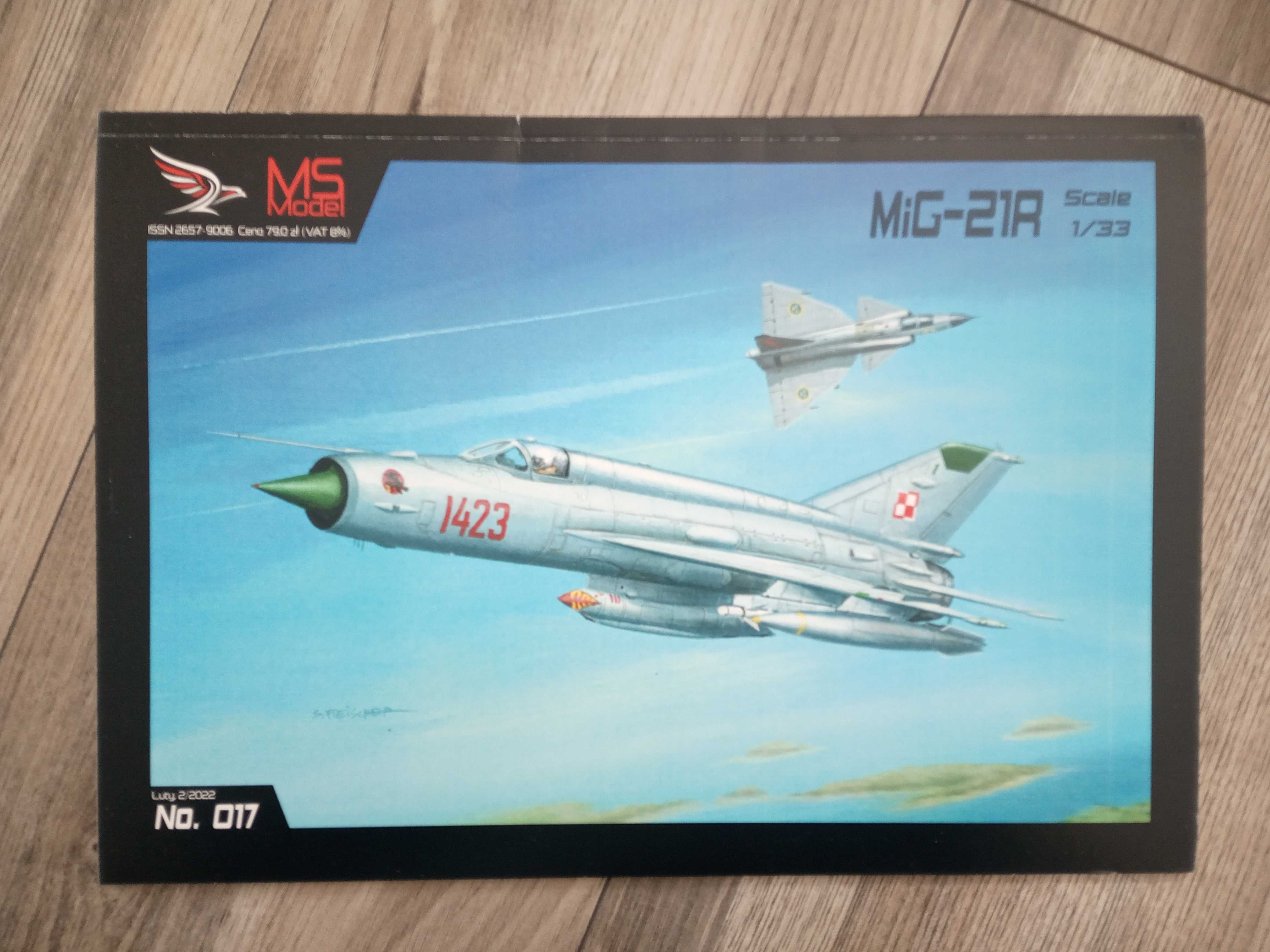 Model kartonowy MiG-21 R z wyd. MS Model