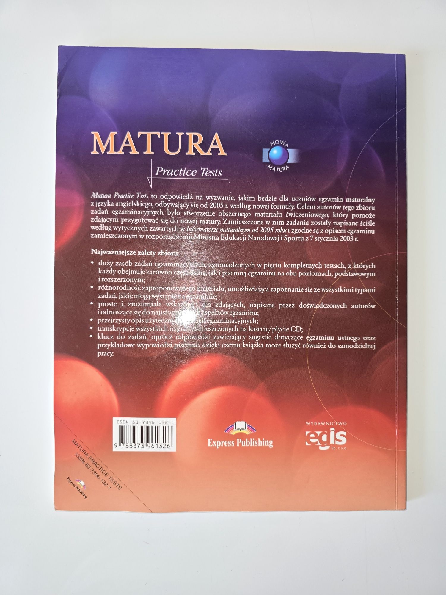 Matura, j.angielski,  wyd. Egis