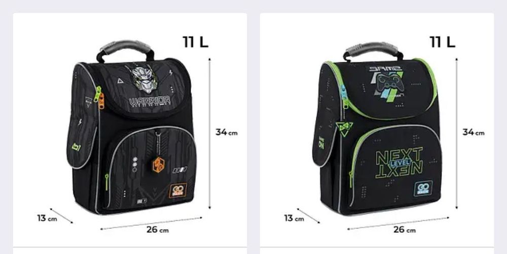 Рюкзак GoPack GO25-2606S Шкільний ортопедичний для першого класу