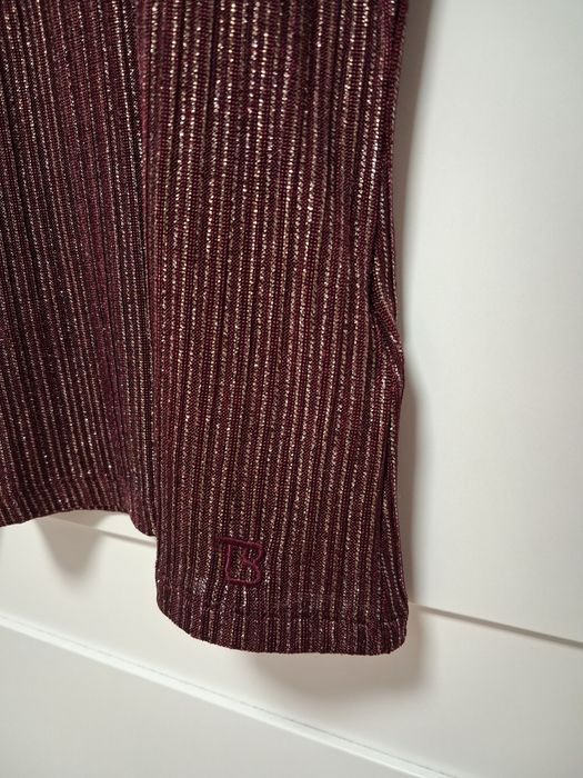 Ted Baker bordowa bluzka połyskującą damska M