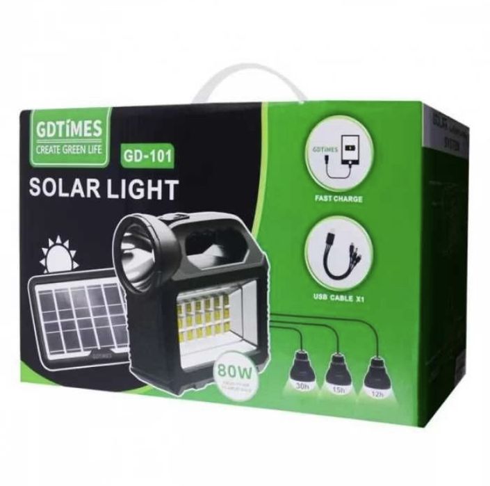 Портативная зарядная солнечная станция Система автономного освітлення