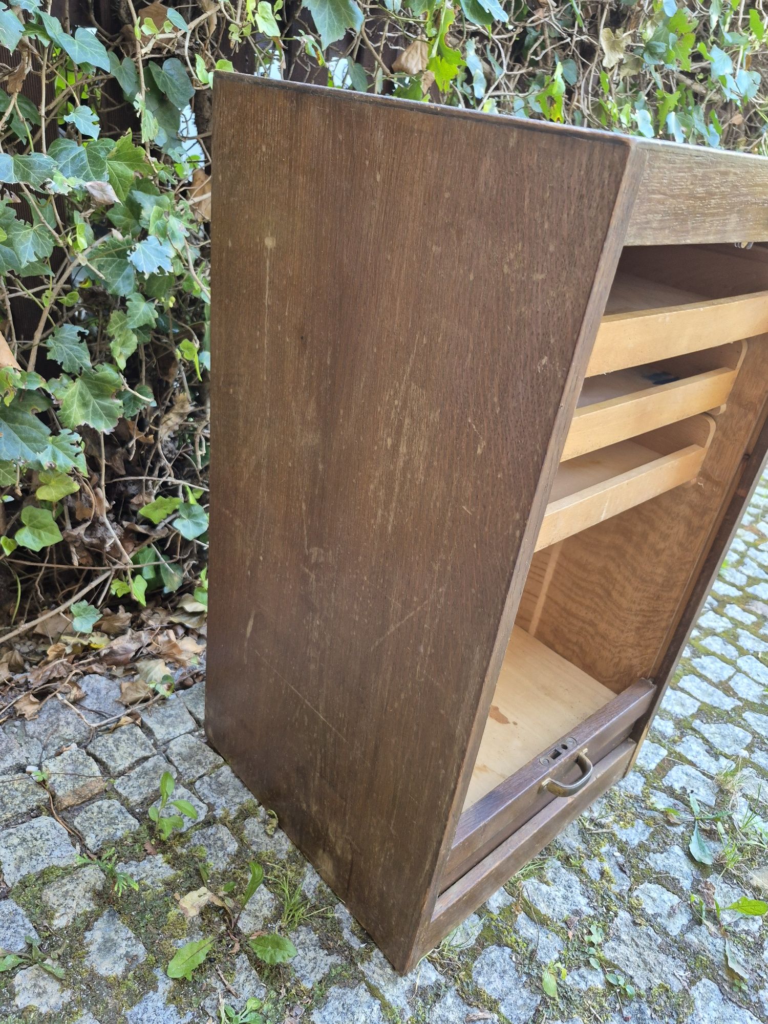 Szafka roletowa vintage kontenerek komoda archiwum