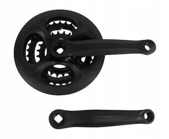 Korba Rowerowa 3-rzędowa 24/34/42Tx170mm H-Rocks Stal Imitacja Karbonu