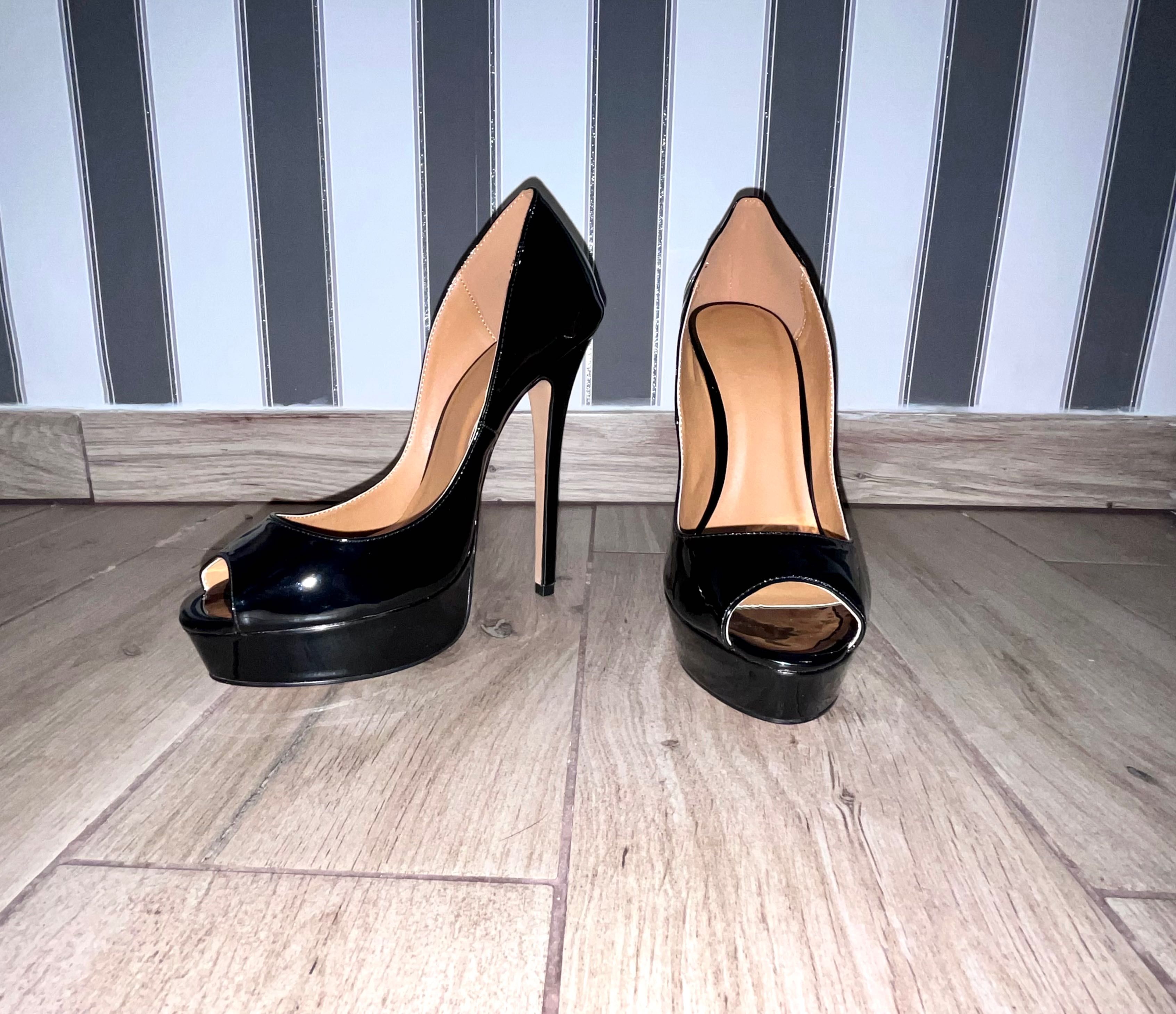 241/ ODRĘKI 43 Czółenka szpilki męskie Trans Crossdress czarne 36-48EU