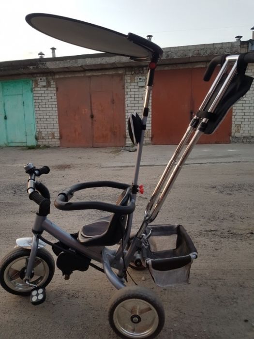 Велосипед коляска дитячий із знімним козирьком від сонця та дощу