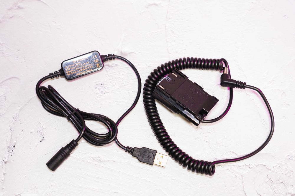 Муфта LP-E6 для Canon EOS + адаптер питания от USB