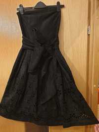 Mała czarna Sukienka rozkloszowana na bal, imprezę 38