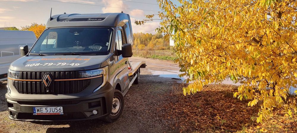 Wynajem autolawety, laweta ładowność 1950 kg na kategorię "B"