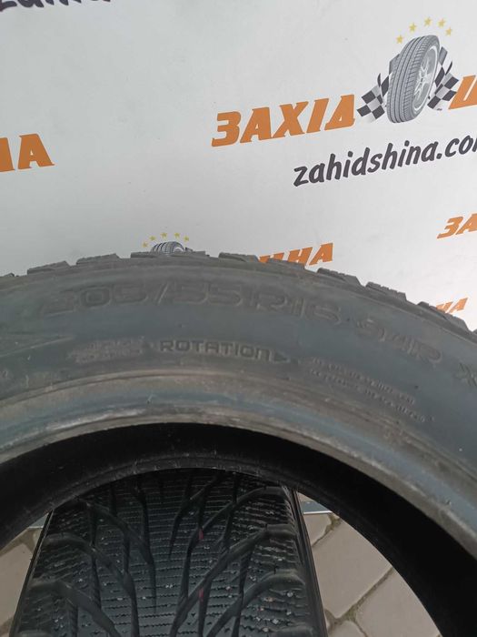 Шини зимові б/в комплект 205/55R16 Nokian Hakkapeliitta R2 + R3