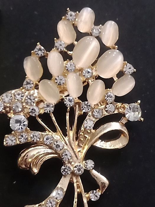 Pregadeira ou broche para casaco tartaruga ou flor