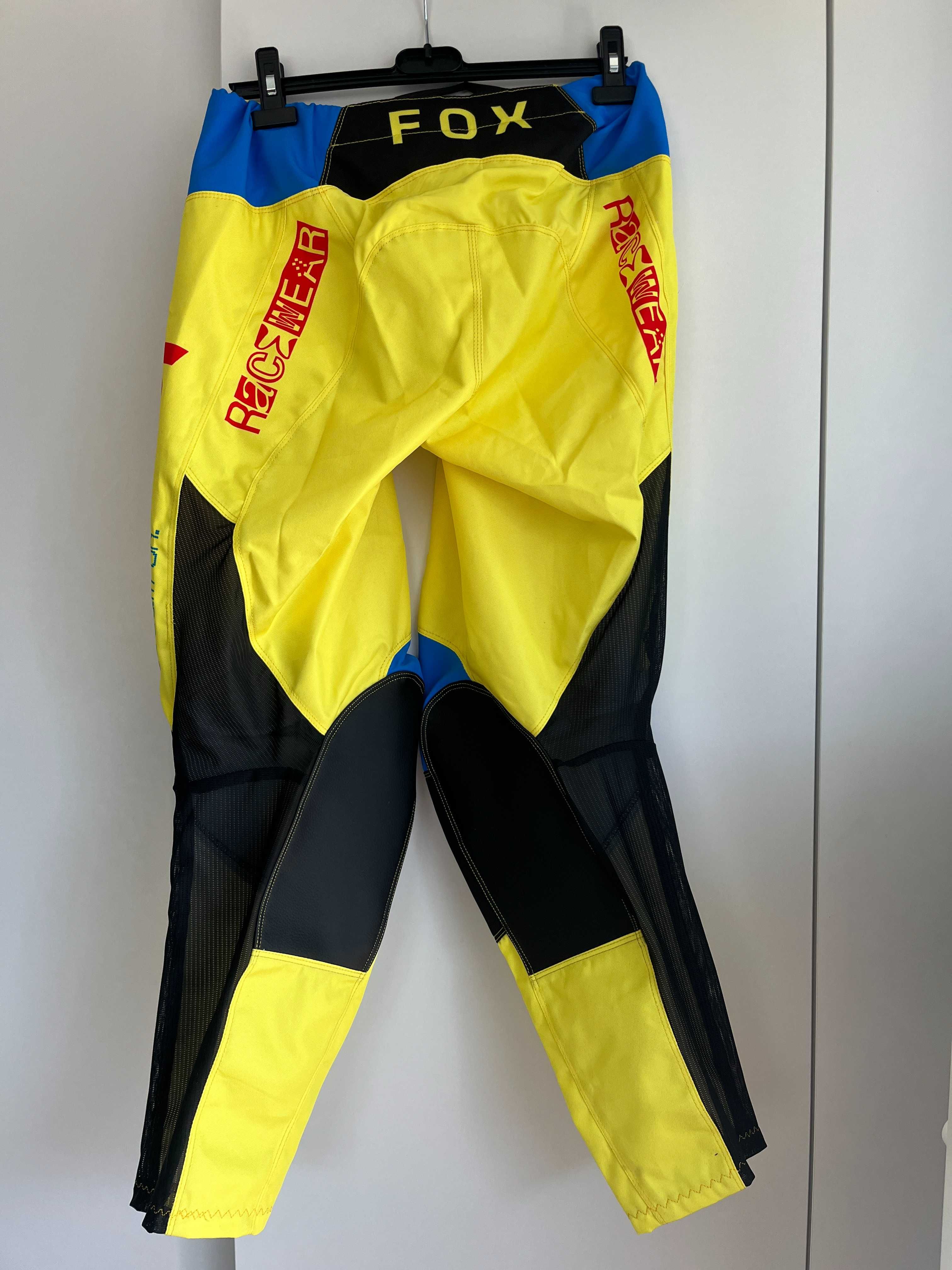 Strój FOX MX 180 (RACE SPEC PALE YELLOW)(cross,quad,enduro,mtb,dh)