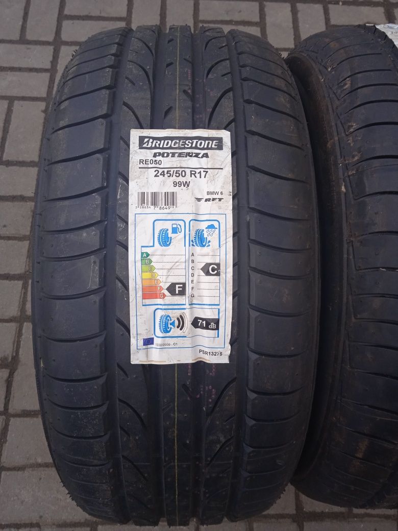 Opony Letnie 245/50R17 Bridgestone RFT Para Nowe