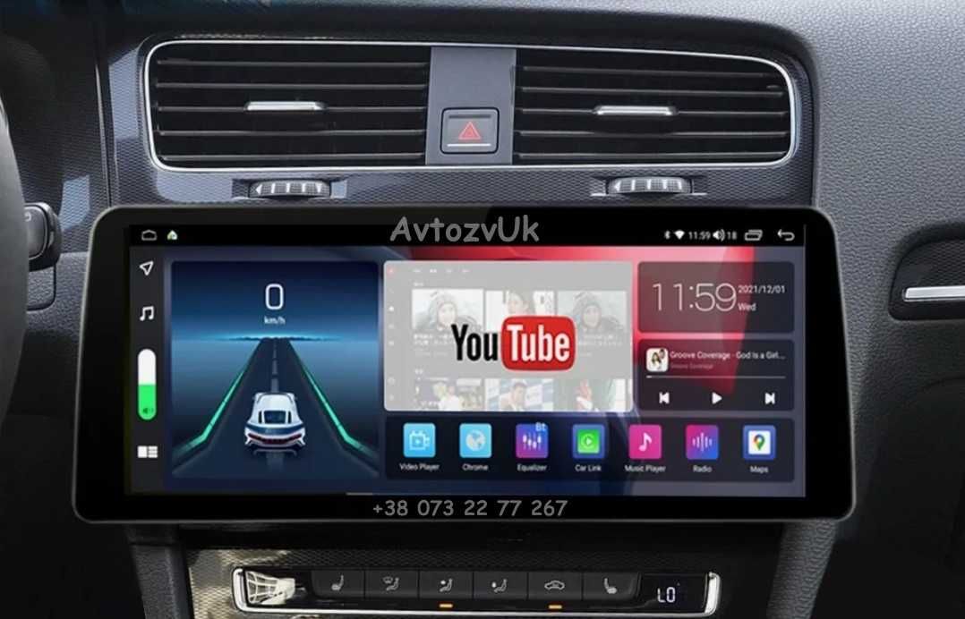 Магнитола GOLF 7 Volkswagen Гольф VW Tesla 2 дин TV CarPlay Android 13