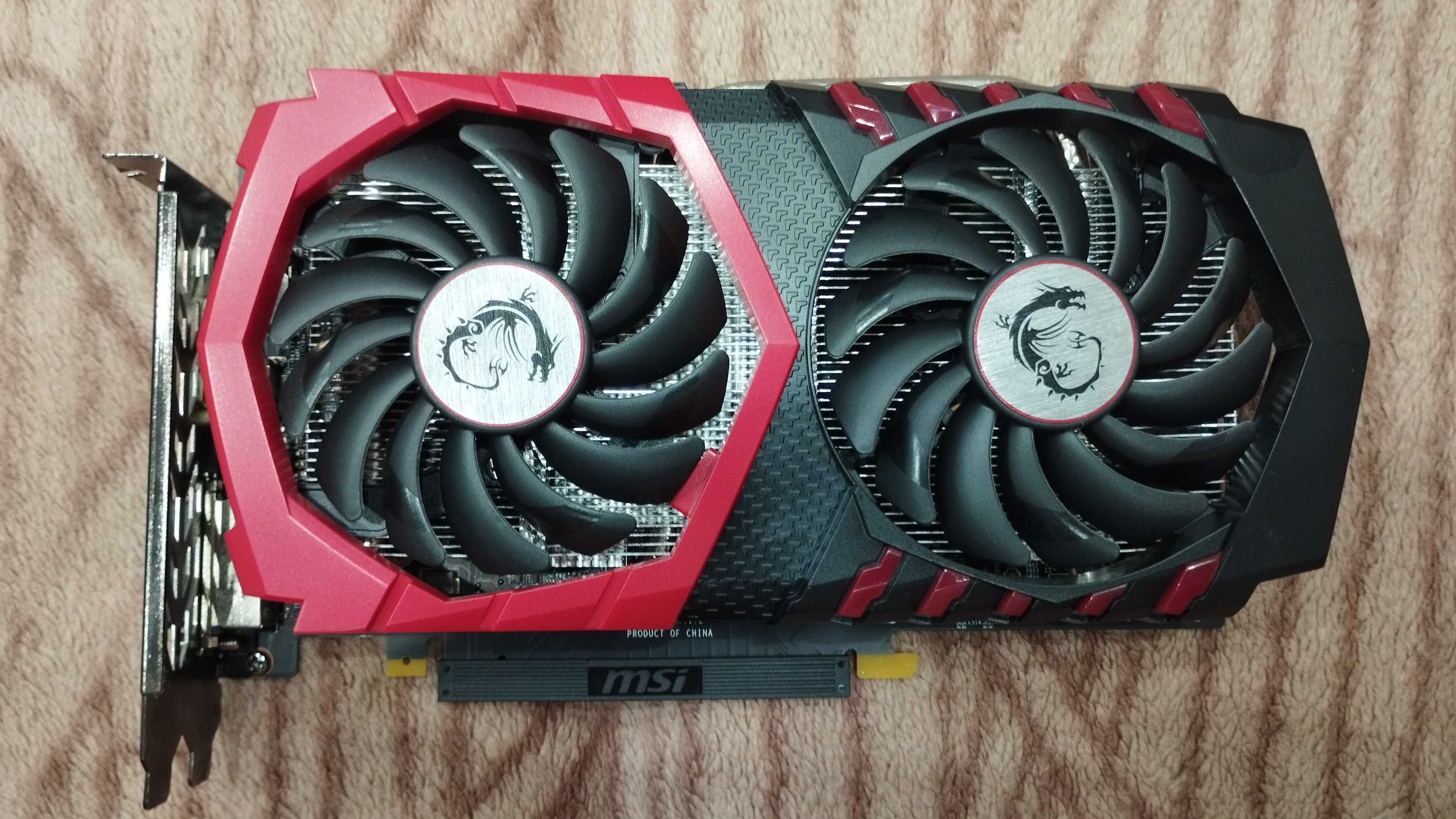 Відеокарта MSI GTX 1050ti Gaming X 4gb